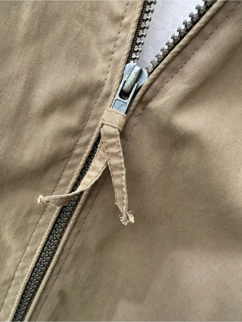 Weatherproof Garment Co Tan Microfiber Bomber Jacket Mens Size XL Full Zip